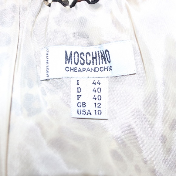 Vintage 90's Moschino Animal Print Dress - Picture 6 of 8